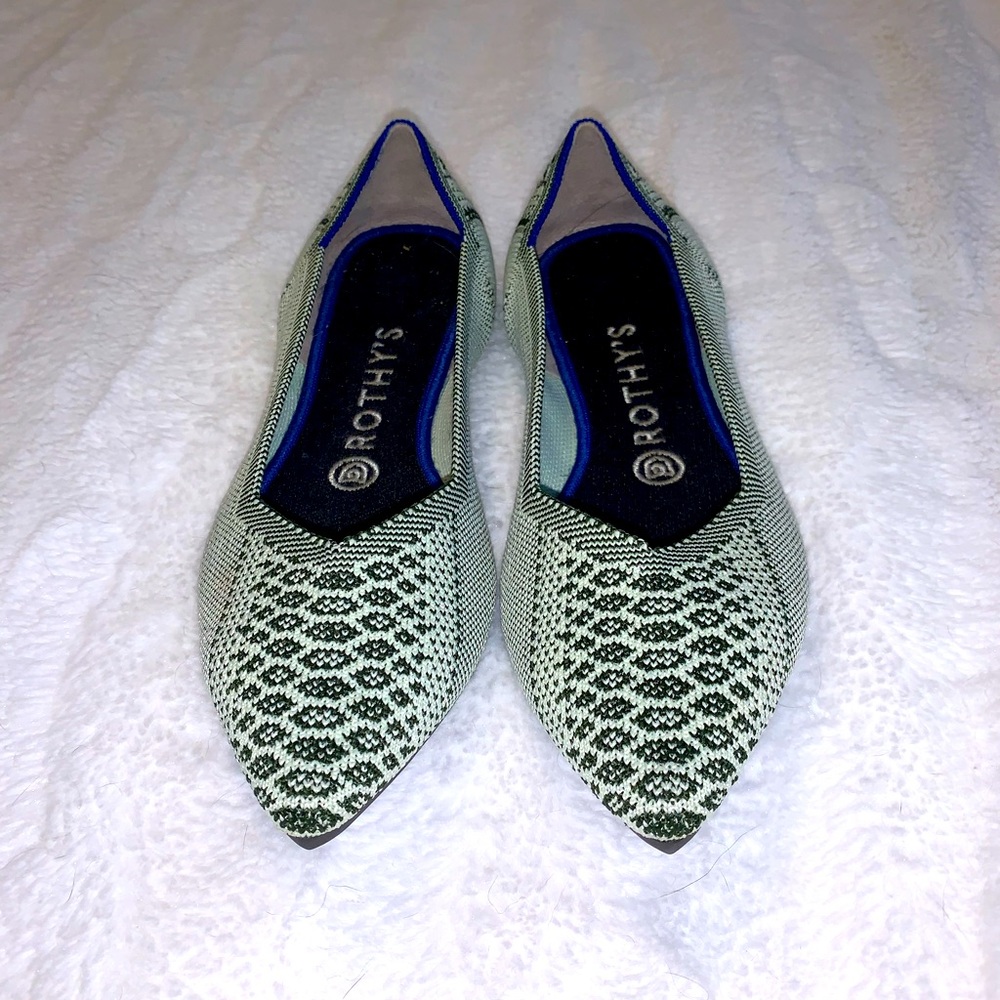 Rothy’s Pistachio Snakeskin Points